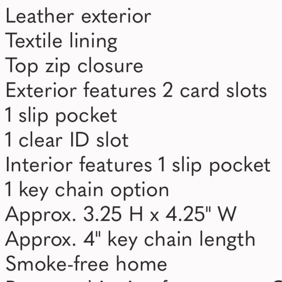 Hobo Leather Card Case Keychain Brown Snakeskin Kai New - Picture 9 of 9